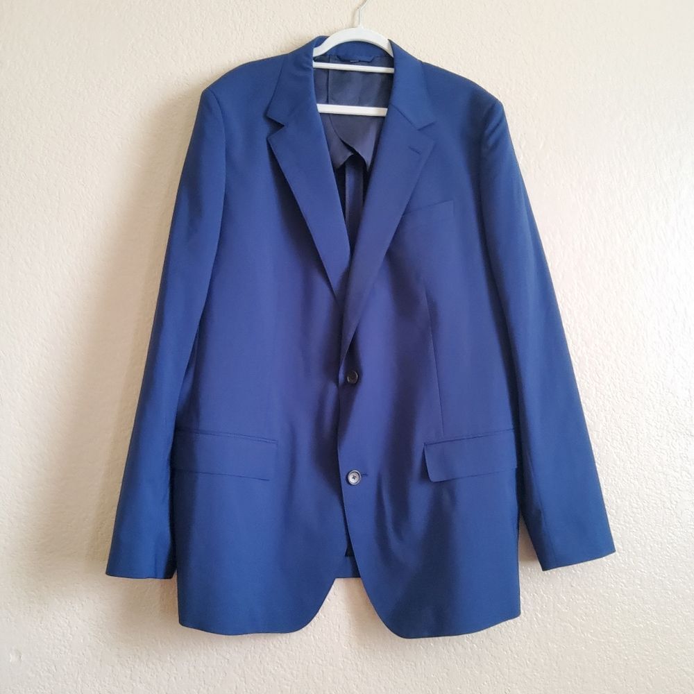 Bonobos 50L Blue Italian Wool Blazer Lanificio Comero Flexo NWOT